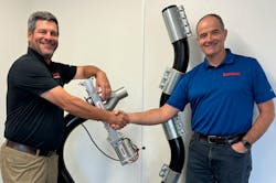 Tony Thill, left, president and CEO, and Brian Bruce, VP and general manager, of Lorenz Conveying Products. Tony Thill, left, president and CEO, and Brian Bruce, VP and general manager, of Lorenz Conveying Products.