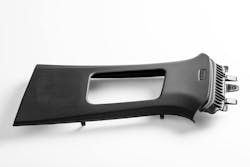 The Wintec cell at K 2025 will manufacture B-pillar auto trim parts made of mineral-filled PP in just 50 seconds. The Wintec cell at K 2025 will manufacture B-pillar auto trim parts made of mineral-filled PP in just 50 seconds.