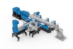 Coperion's ZSK FilCo recycling system combines filtration and compounding in a single extruder. Coperion's ZSK FilCo recycling system combines filtration and compounding in a single extruder.