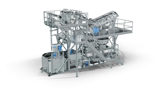 Herbold Meckesheim's Hydrocyclone separates and purifies plastic materials for recycling.