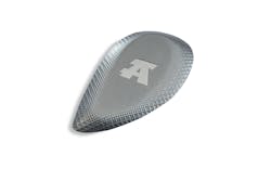 A key fob made with Arburg's Allrounder 475 V, demonstrating its overmolding capabilities. A key fob made with Arburg's Allrounder 475 V, demonstrating its overmolding capabilities.