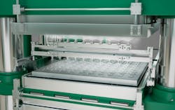 Wickert will present its fully automated spraying system for hydraulic presses at K 2025. Wickert will present its fully automated spraying system for hydraulic presses at K 2025.