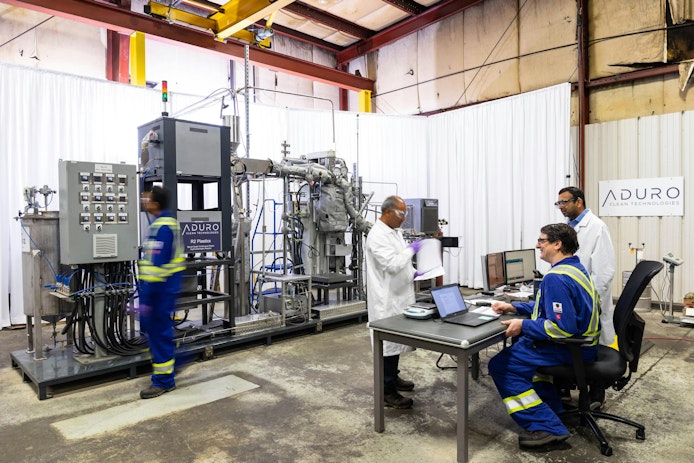 Advanced recycling plants, like this one, generally use either heat or chemicals, or both, to turn waste plastics back into monomers that can be re-processed as plastics.