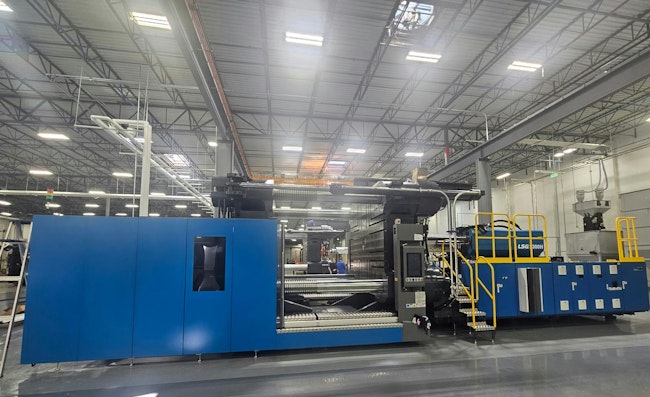 A 2,300-ton injection molding machine at an automotive supplier’s facility in Georgia is one of the presses LS Mtron has installed recently in the U.S., as it expands its customer base throughout North America.