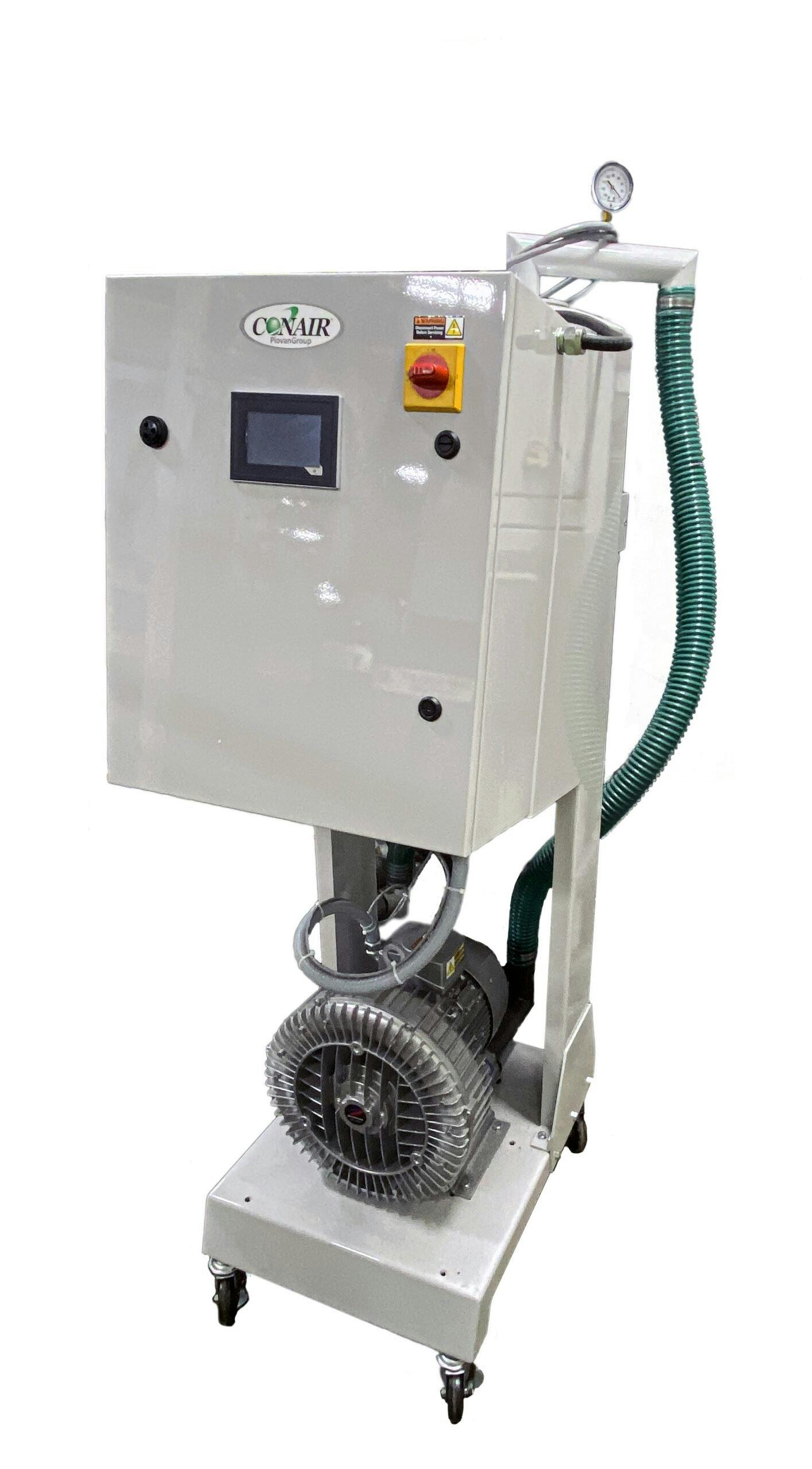 Conair's PowerFill Pro portable conveyor for plastic resin.