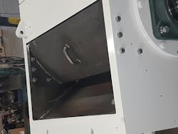 A new pathway deflector directs partially cut material back into Rotogran's granulators to be cut again. A new pathway deflector directs partially cut material back into Rotogran's granulators to be cut again.