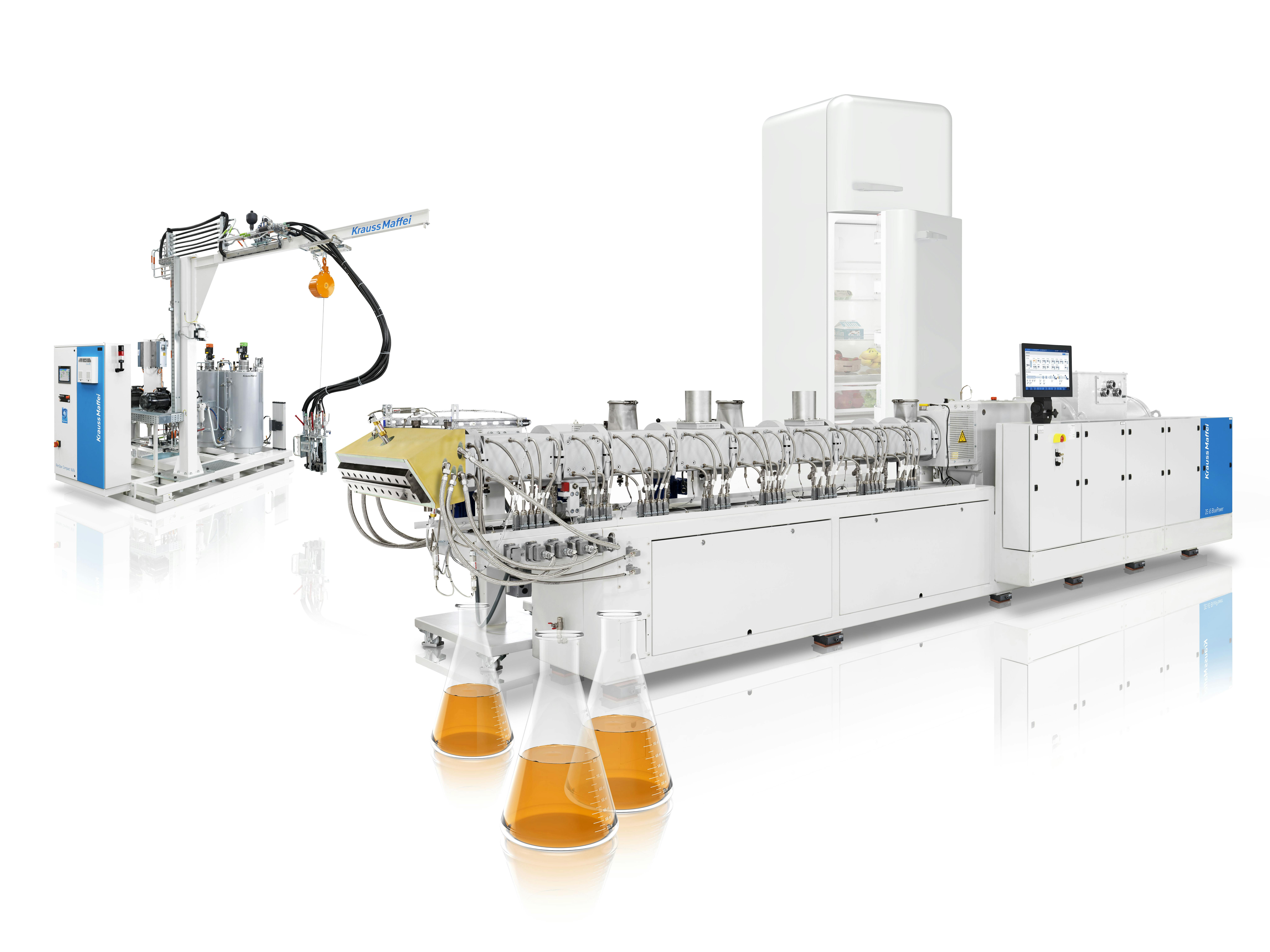 KraussMaffei's purity glycoLine PU turns PU into recycled polyol.