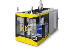 Bekum's SmartLine series of all-electric extrusion blow molding machines includes four models known by the SBlow prefix. Bekum's SmartLine series of all-electric extrusion blow molding machines includes four models known by the SBlow prefix.