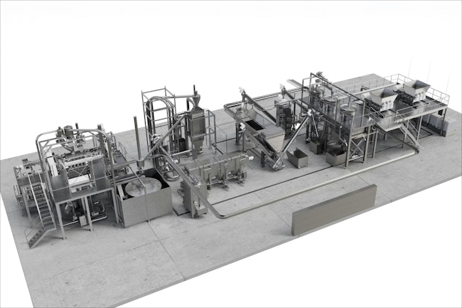 The Krones MetaPure Compact offers space savings over its original MetaPure washing module for recycling.