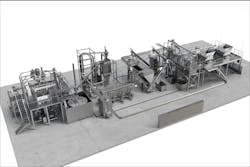 The Krones MetaPure Compact offers space savings over its original MetaPure washing module for recycling. The Krones MetaPure Compact offers space savings over its original MetaPure washing module for recycling.