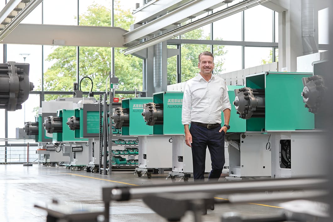 Tobias Bauer is managing director of sales and after-sales, Arburg GmbH + Co. KG, and president of Euromap.