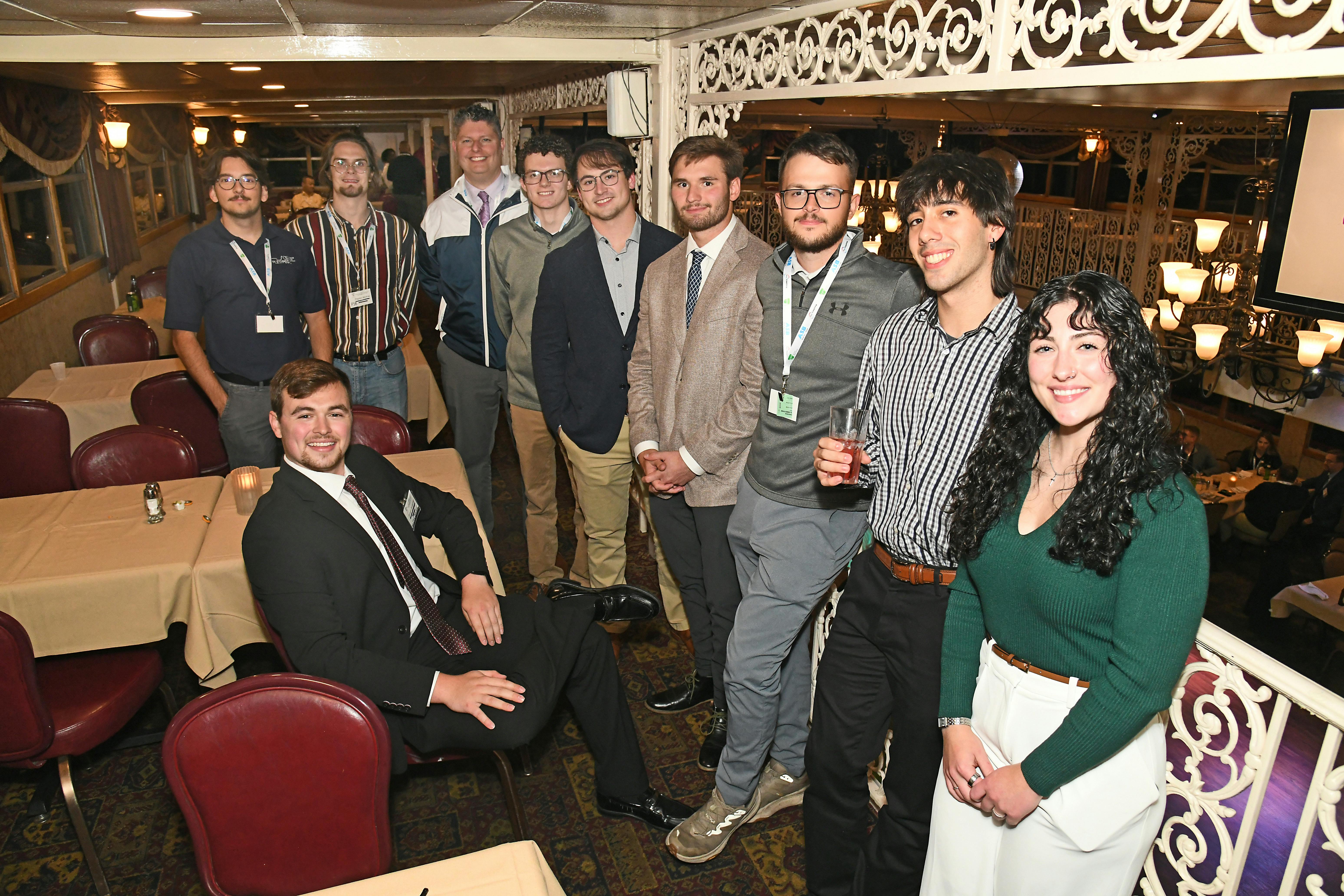 Three teams from Penn State Behrend swept the Student Design Competition, and celebrated at the honors dinner aboard the Gateway Clipper at ABC 2025.