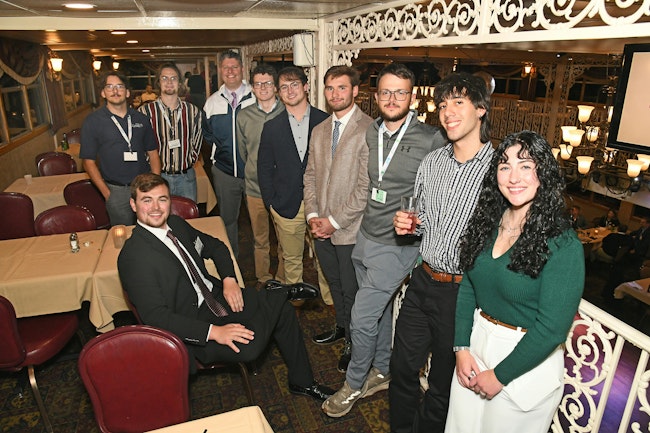 Three teams from Penn State Behrend swept the Student Design Competition, and celebrated at the honors dinner aboard the Gateway Clipper at ABC 2025.