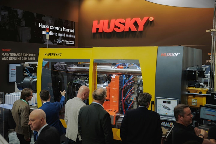 Husky Technologies' booth at K 2025.