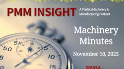 Logo for PMM Machinery Minutes podcast.