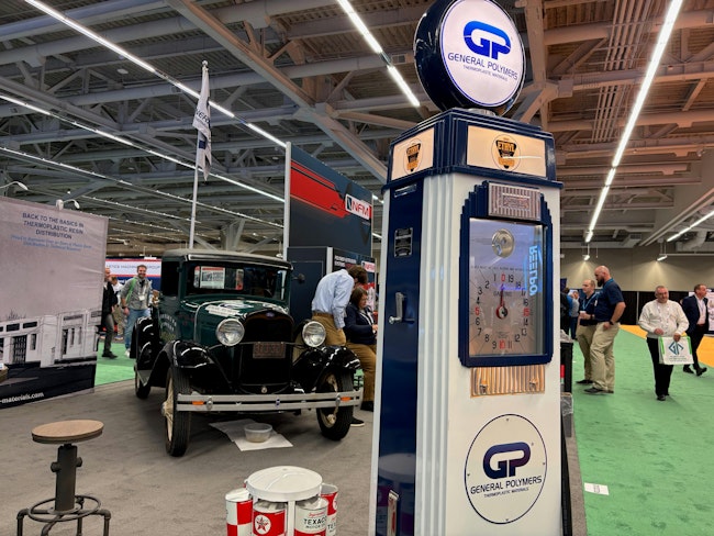 General Polymers' booth at the AMI Plastics World Expos in Cleveland.