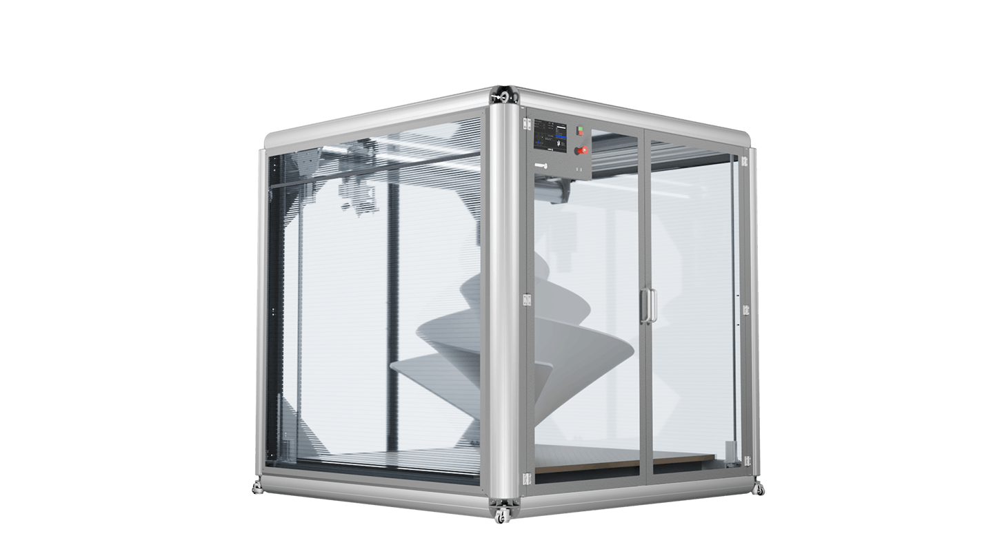 The Wasp Cubo HDP printer is environmentally friendly and can print difficult materials.