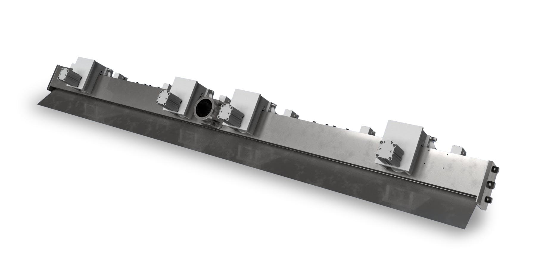 The Cannon Viking LayDown VariMaster makes real-time grade adjustments without interrupting foam block production.