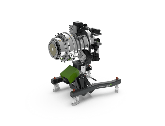The new Intelligent Operating Adjustment technology from Battenfeld-Cincinnati was demonstrated at the K show on a three-layer Helix II 400 pipe head.