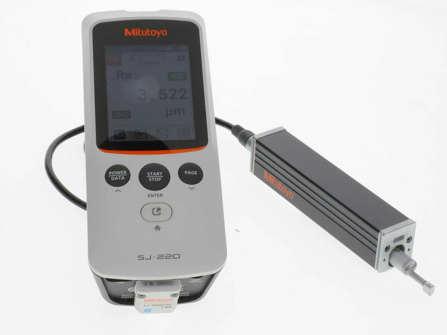 The Mitutoyo SJ-220 Surftest roughness tester is user-friendly and compact.