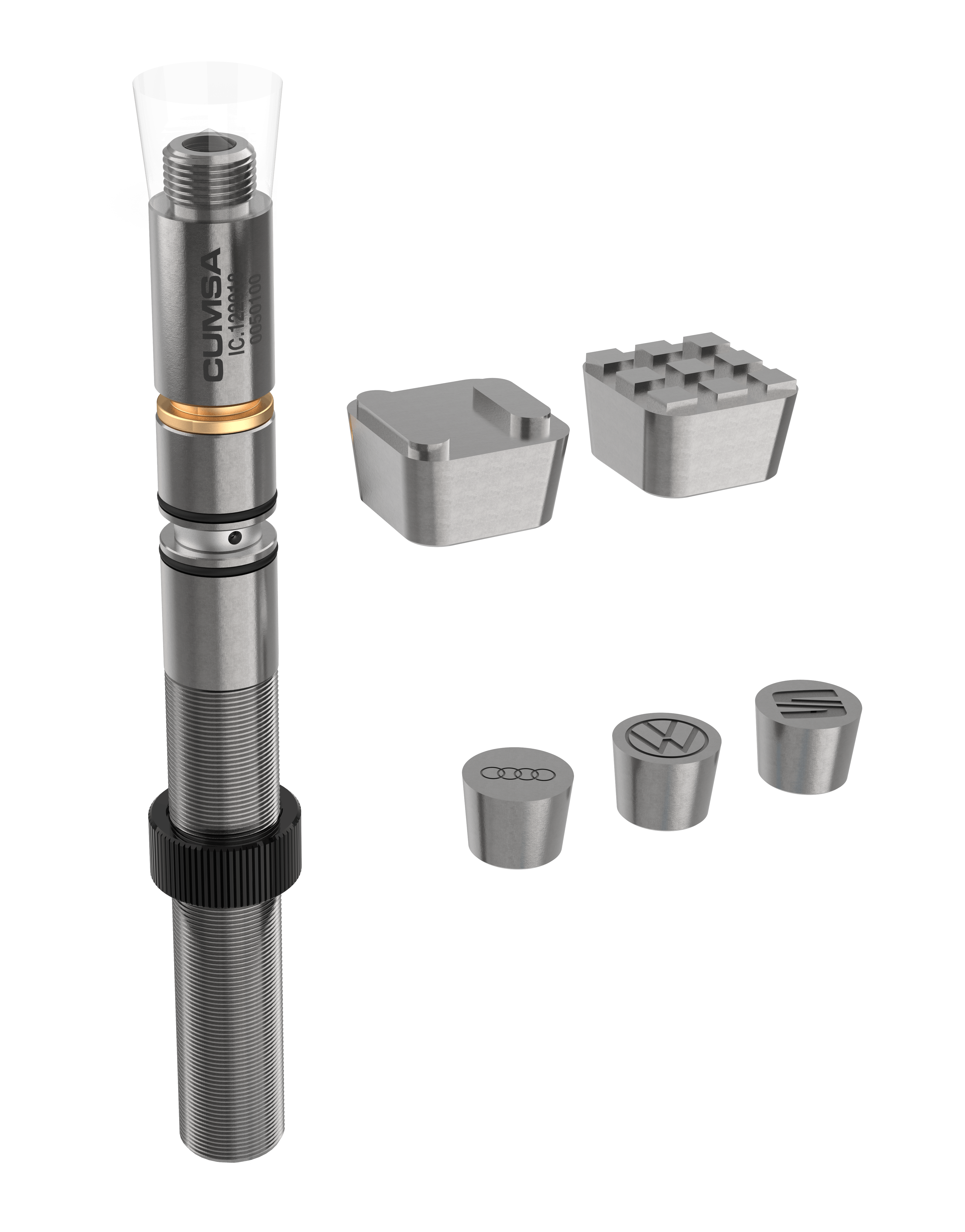 Cumsa's new Insert Changer allows quick and easy replacements of inserts directly from the parting line.