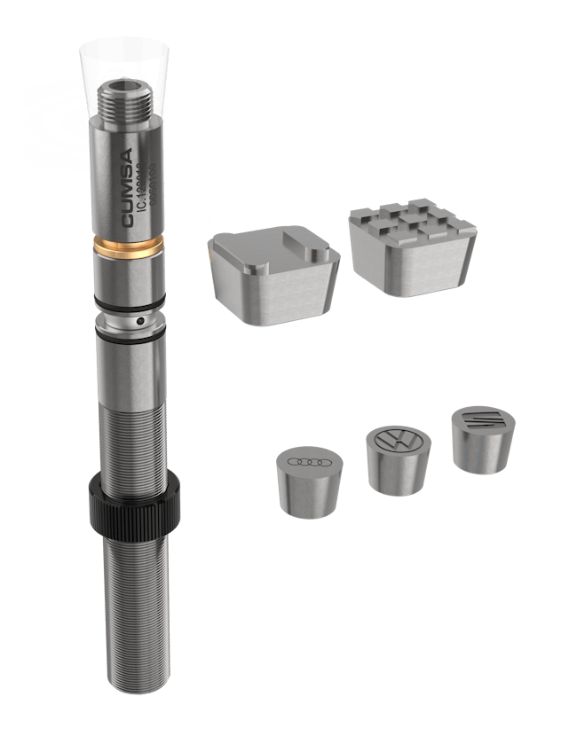 Cumsa's new Insert Changer allows quick and easy replacements of inserts directly from the parting line.