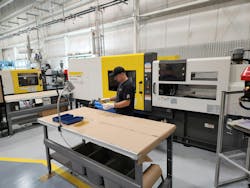 Among the newest machines at ABA-PGT's facilities in Manchester and Vernon, Conn., is the custom molder's first 330-ton Roboshot press. Among the newest machines at ABA-PGT's facilities in Manchester and Vernon, Conn., is the custom molder's first 330-ton Roboshot press.