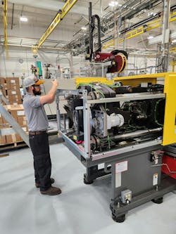 Among the newest machines at ABA-PGT's facilities in Manchester and Vernon, Conn., is the custom molder's first 330-ton Roboshot press. Among the newest machines at ABA-PGT's facilities in Manchester and Vernon, Conn., is the custom molder's first 330-ton Roboshot press.