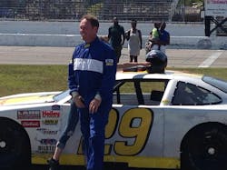 Wittmann USA Inc. President Sonny Morneault poses with his car during a racing event at Lime Rock Park in Lakeville, Conn., in 2015. The park offers a closed-circuit course for drivers of high-performance vehicles. Wittmann USA Inc. President Sonny Morneault poses with his car during a racing event at Lime Rock Park in Lakeville, Conn., in 2015. The park offers a closed-circuit course for drivers of high-performance vehicles.