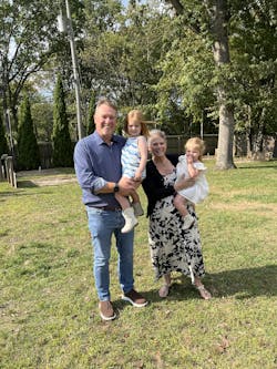 Wittmann USA Inc. President Sonny Morneault and his wife, Deidre, enjoying spending time with their granddaughters, Harper and Lyla. Wittmann USA Inc. President Sonny Morneault and his wife, Deidre, enjoying spending time with their granddaughters, Harper and Lyla.