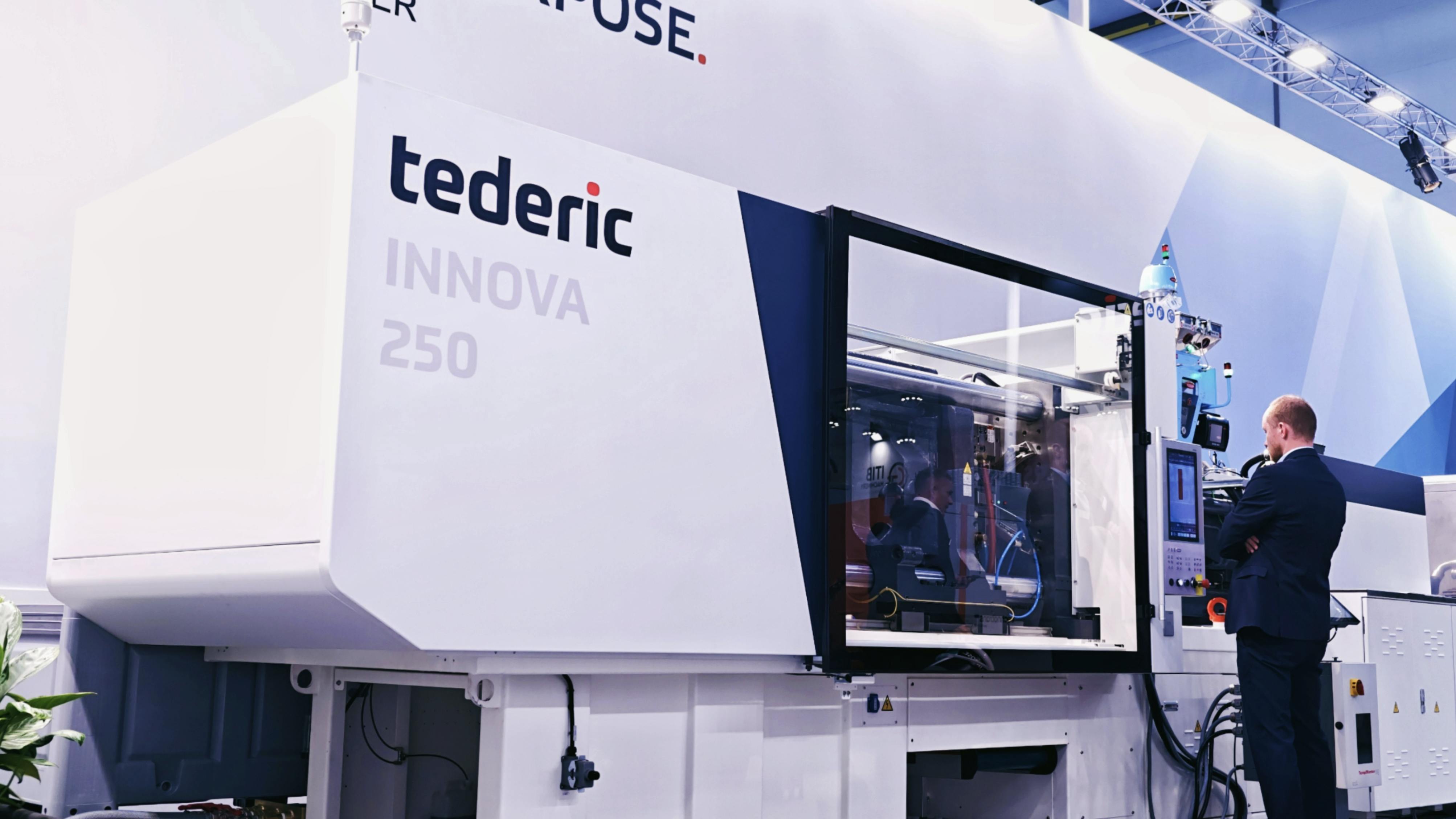 Tederic's Innova 250 high-speed hybrid injection molding machine is tailored for packaging.