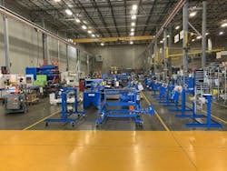 The interior of the Reel Power International plant in Oklahoma City. The interior of the Reel Power International plant in Oklahoma City.