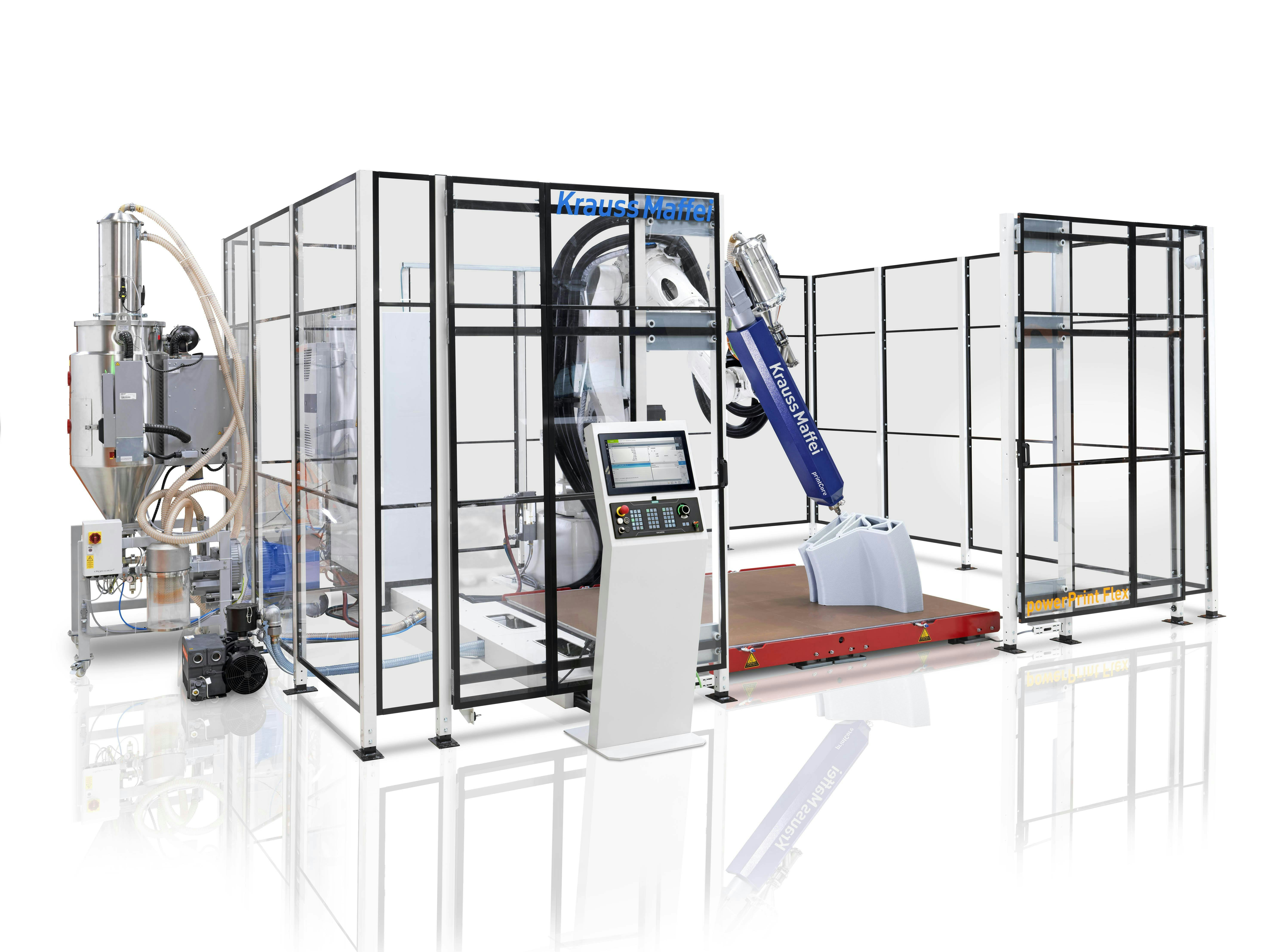 KraussMaffei's powerPrint Flex additive manufacturing system