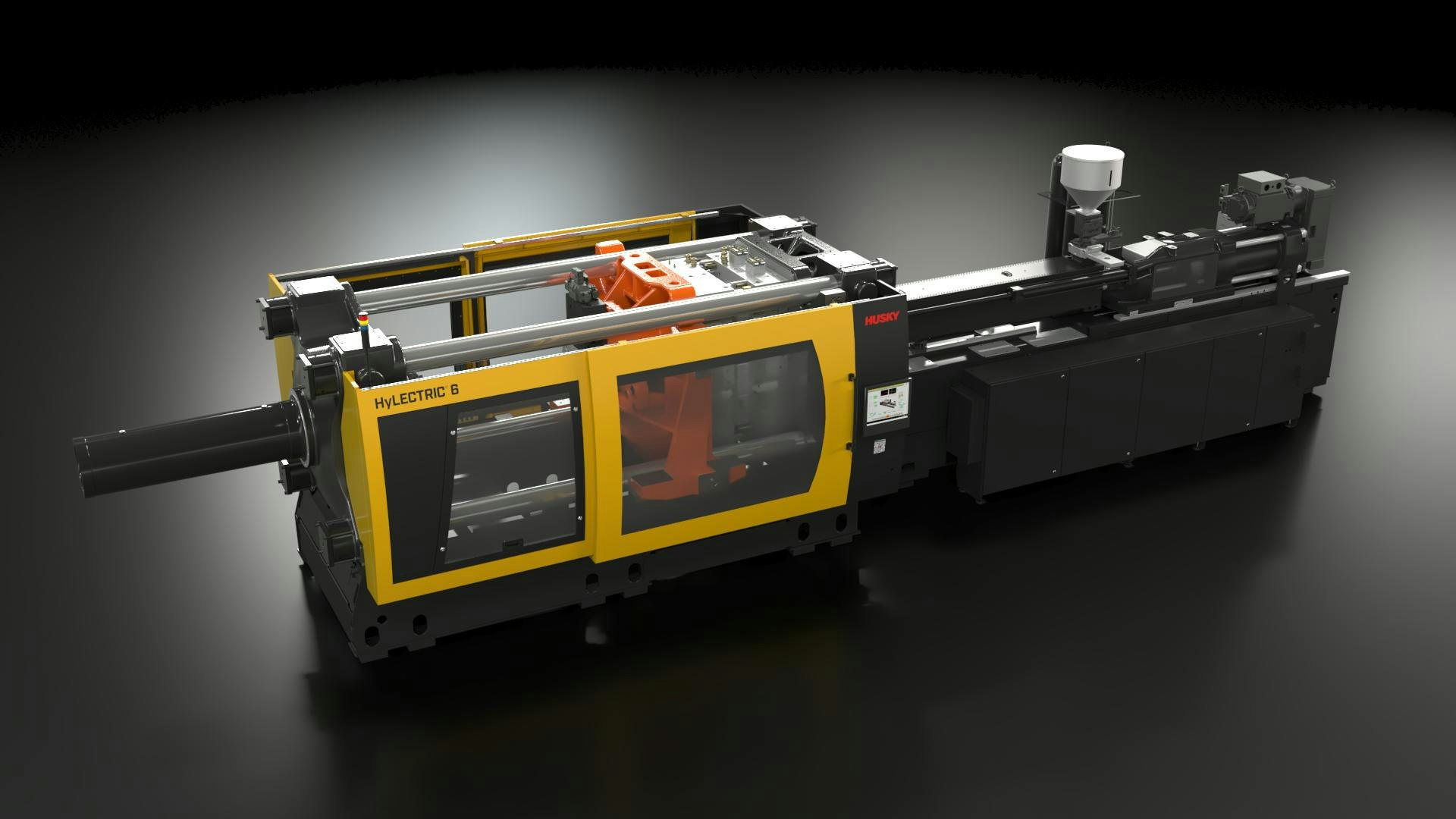 Husky's Hylectric6 injection molding platform features better performance and energy efficiency, as well as higher throughput.