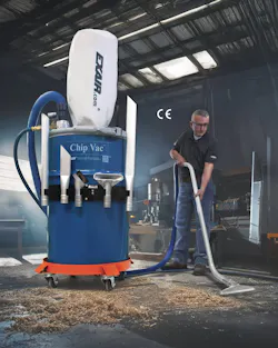 Exair's Chip Vac has been upgraded with a new filter bag. Exair's Chip Vac has been upgraded with a new filter bag.