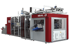 WM's all-electric Twist 700 MSvS thermoformer features the new MSvS stacker. WM's all-electric Twist 700 MSvS thermoformer features the new MSvS stacker.