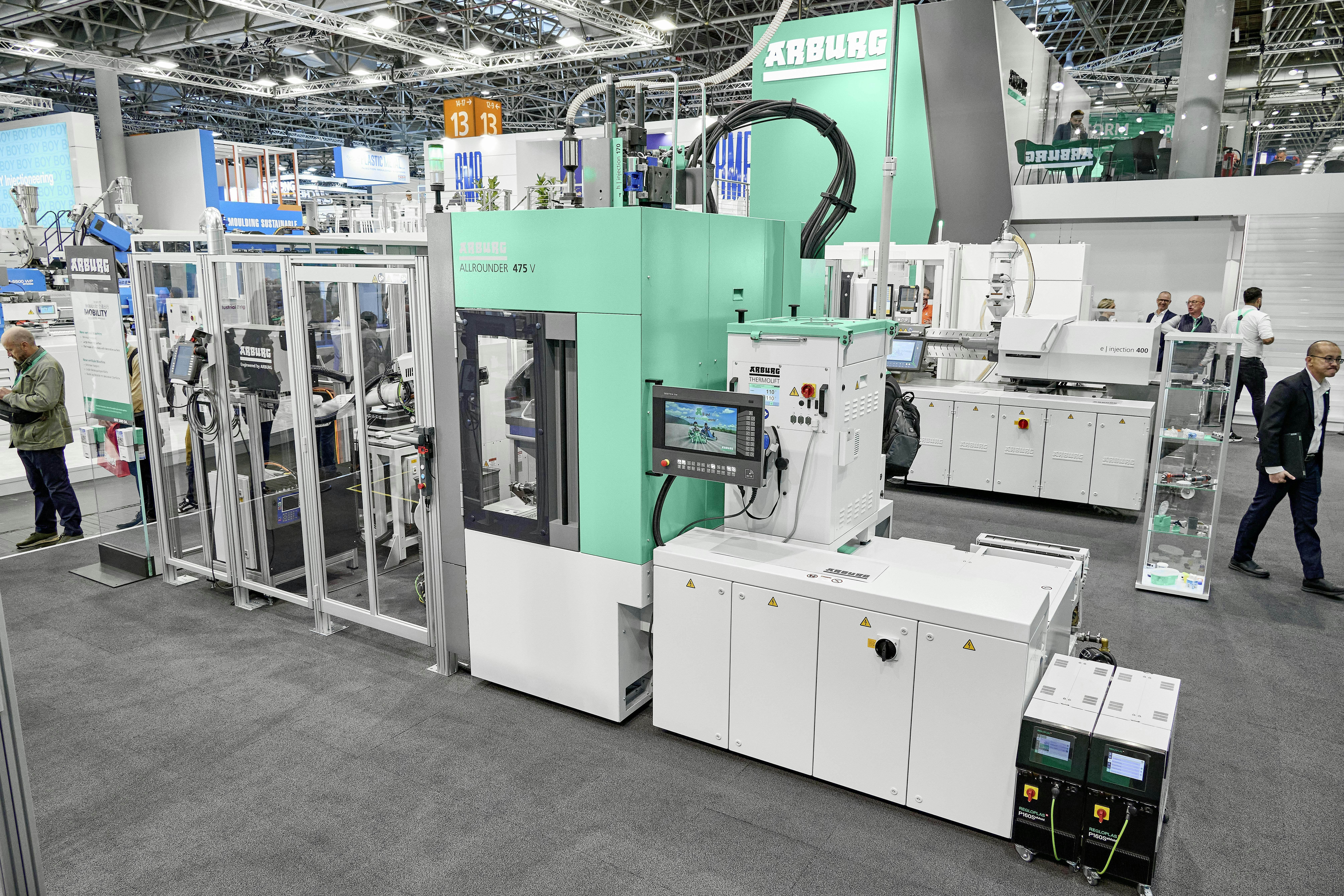 Arburg's new Allrounder 475 V injection molding machine is designed for producing parts for the e-mobility, electronics and medical markets.