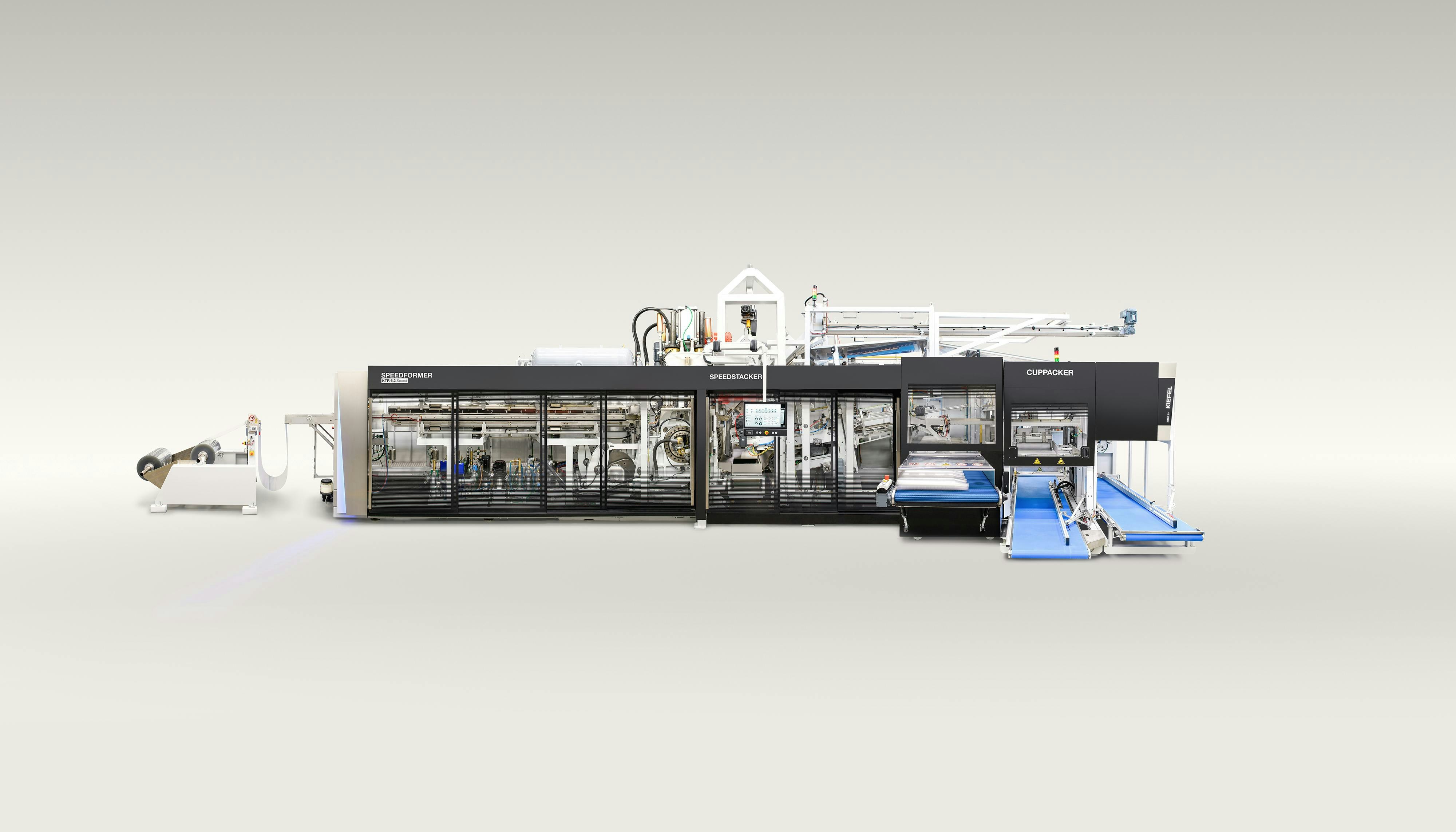 Kiefel's KTR 6.2 Speed thermoformer offers increased production, flexibility and ease of use.