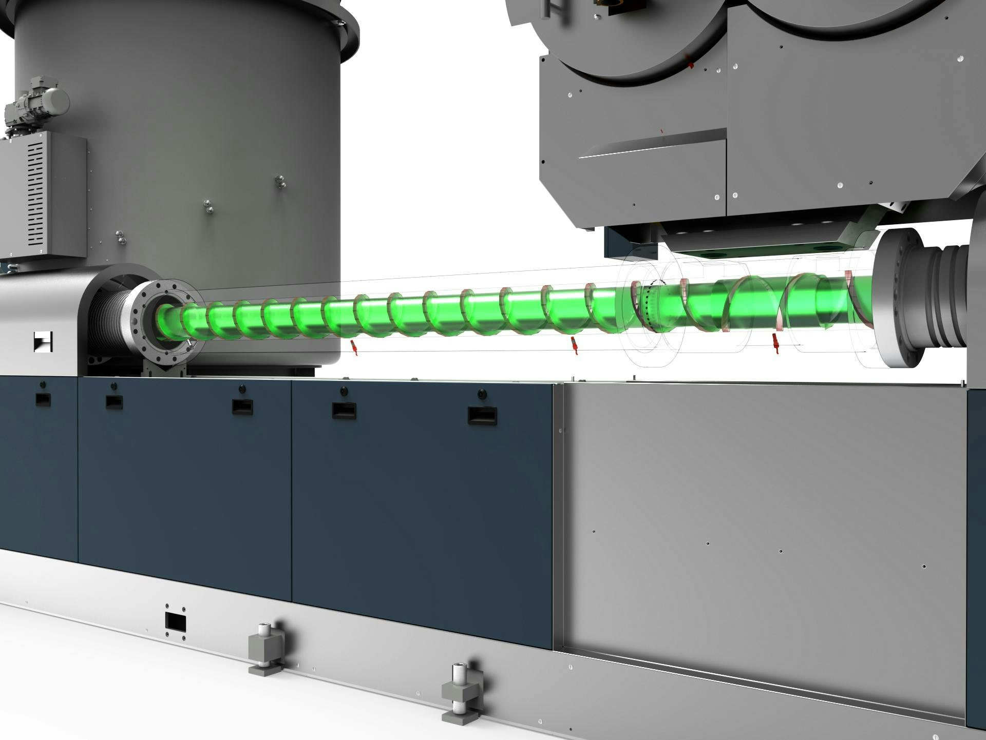 PredictOn:Plastification uses ultrasonic sensors to monitor the extruder screws on Erema recycling systems.