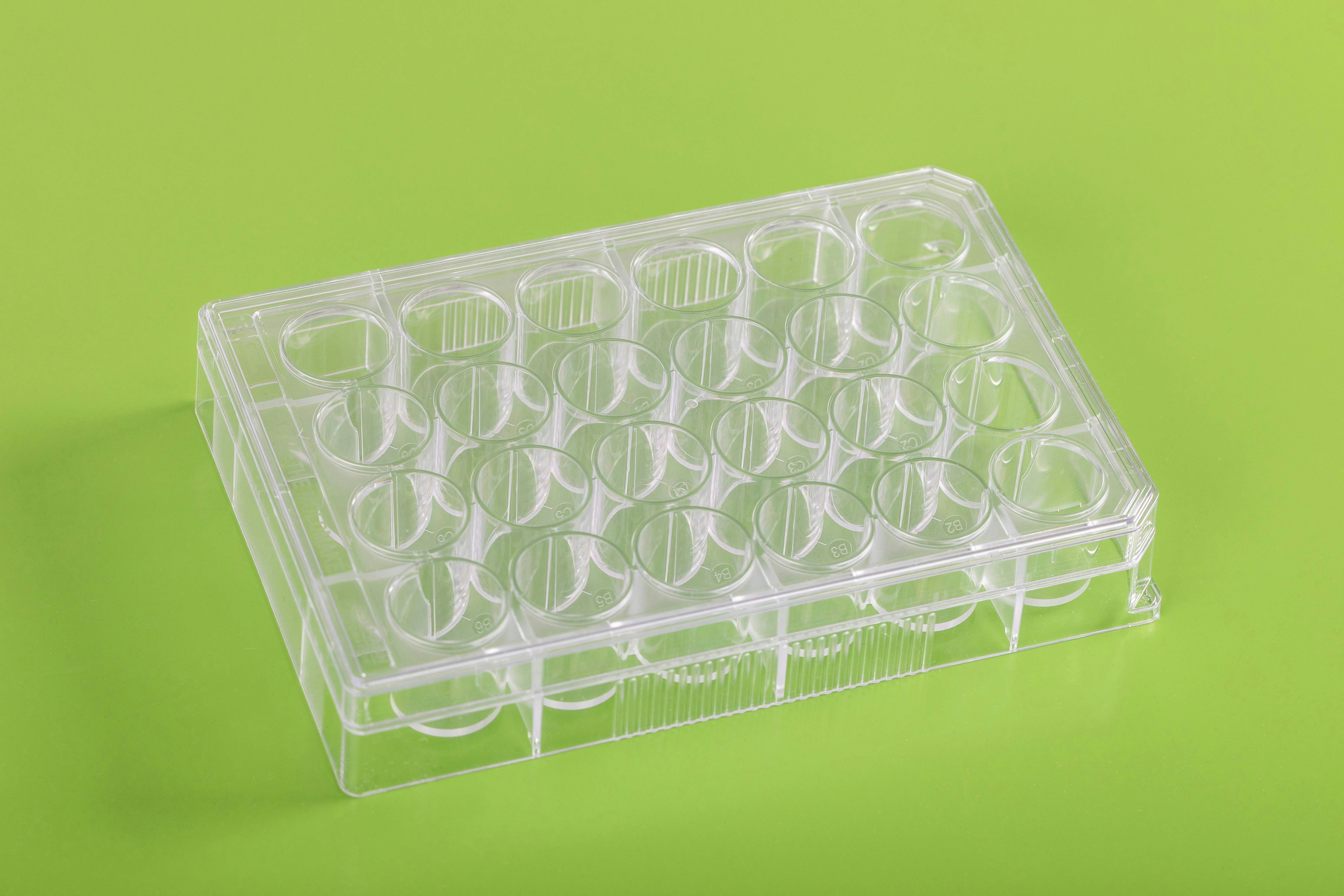 An Engel work cell utilizing Validation Assistant produced a complex medical cell-culture plate and cover at K 2025.