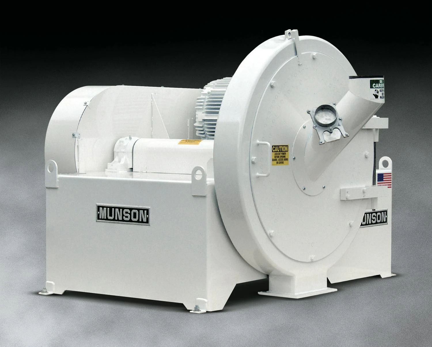 Munson's CIM-MS centrifugal impact mills can perform de-agglomerating, coarse or fine grinding.