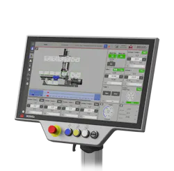 Milacron debuted its latest control system, MosaicX, at K 2025. Milacron debuted its latest control system, MosaicX, at K 2025.