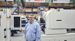 Glenn Frohring works at the Parma, Ohio, facility of Absolute Haitian Inc., which he owns with two partners. The facility ships parts, including screws, barrels and automation equipment, to customers and offers training on injection molding machines and robots on site.