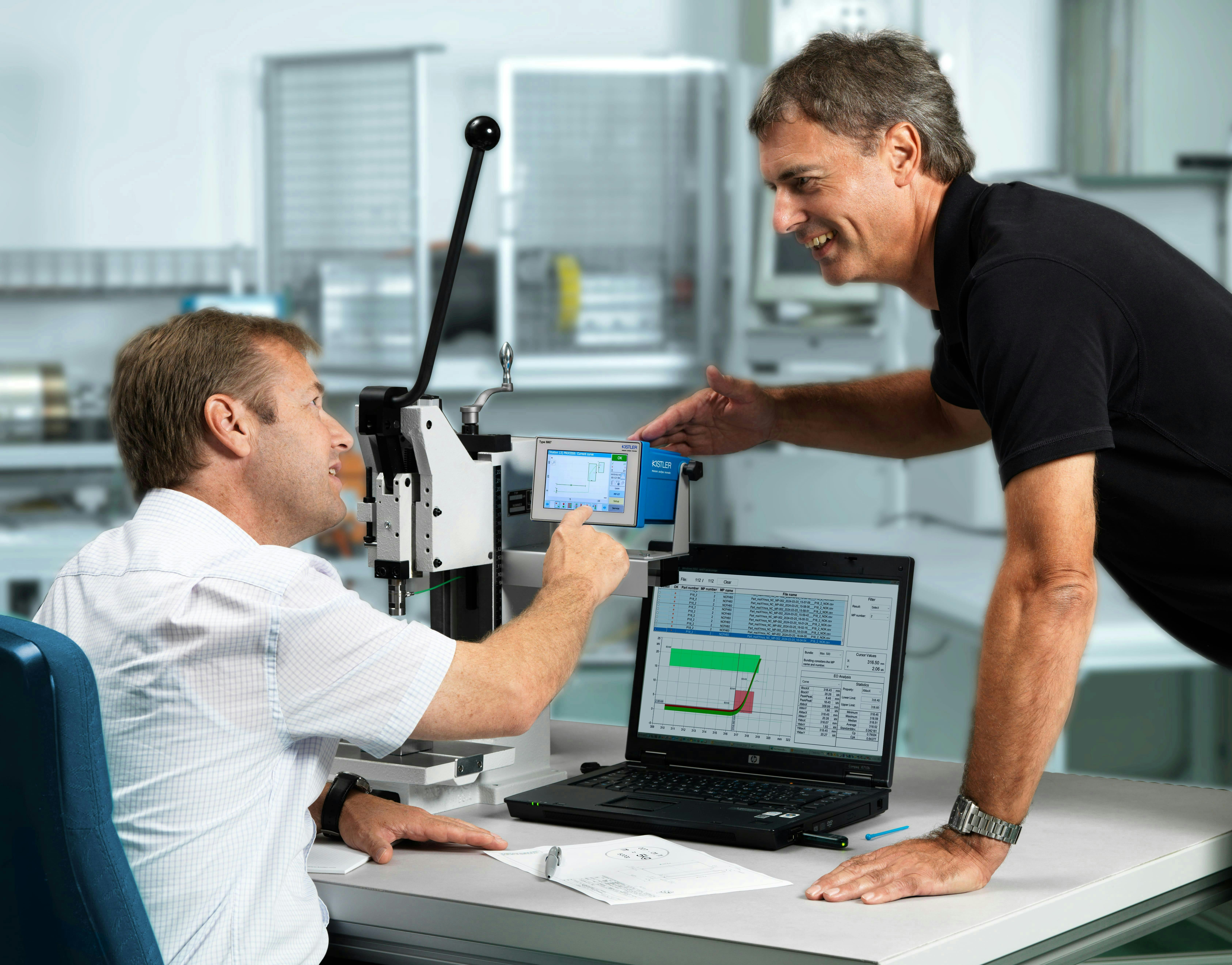 Kislter's maXYmos Analyzer software helps engineers understand process behavior and optimize part quality.