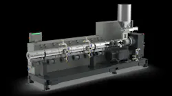 Battenfeld-Cincinnati's BC 120-40 DVT extruder has two independent degassing areas along its processing unit.