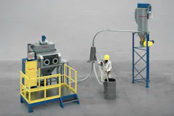 The Pneumati-Con dilute-phase vacuum conveying system offers dust-free unloading of smaller containers or bags. The Pneumati-Con dilute-phase vacuum conveying system offers dust-free unloading of smaller containers or bags.