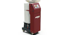 The Wittmann S-Max Primus beside-the-press granulator works at low speed, providing uniform grain size, reduced dust and noise, less wear on the cutting tools and lower energy use.