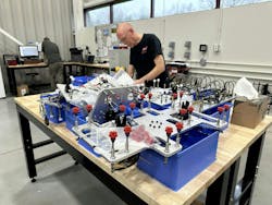 Wittmann USA assembles robots at its Torrington, Conn., facility, allowing for a high level of customization. Wittmann USA assembles robots at its Torrington, Conn., facility, allowing for a high level of customization.