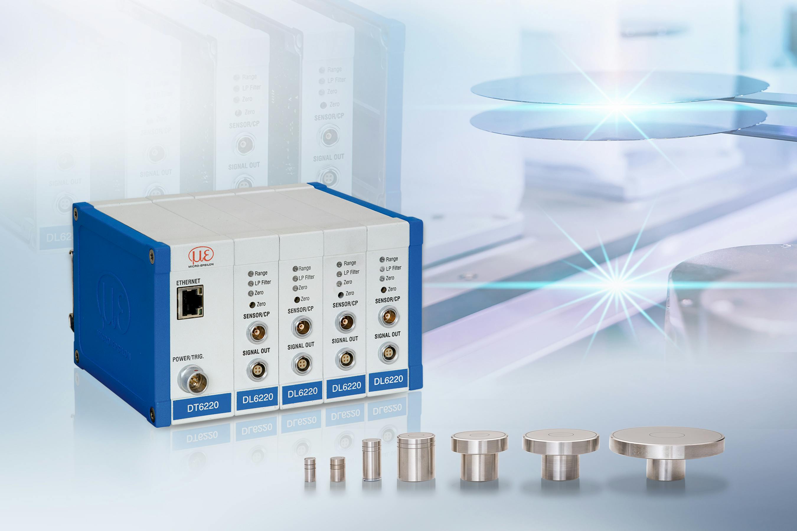 The modular design of the capaNCDT CS-x capacitive sensors allows for retrofitting.