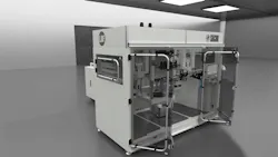 Sacmi has introduced the Linear Blow Forming system that compression-molds preforms, then produces containers with stretch blow molding. Sacmi has introduced the Linear Blow Forming system that compression-molds preforms, then produces containers with stretch blow molding.